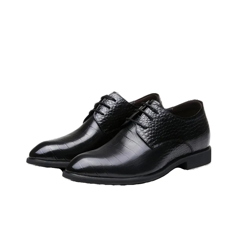 AOKANG Dress Shoes Men Low Top None-2