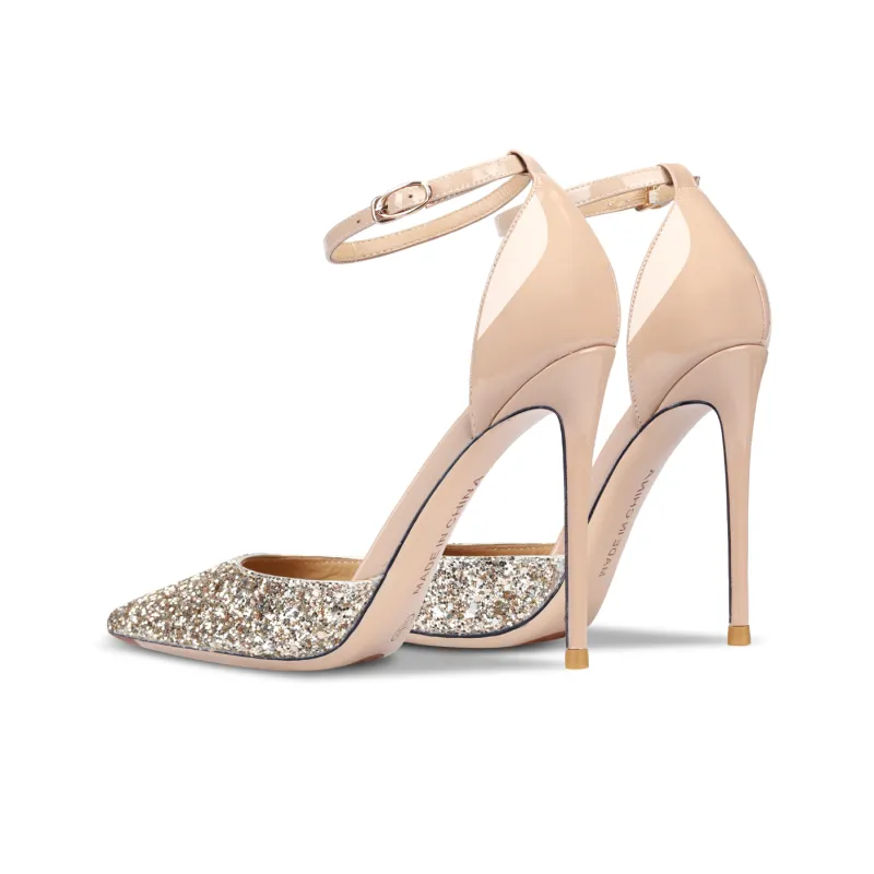 Suyymakk Strap Sandals Women's Gold-3