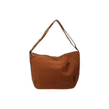 OUZIHUANG Nylon Shoulder Bag Crossbody Bag Regular Unisex Black/Khaki/Green/Ecru/Orange
