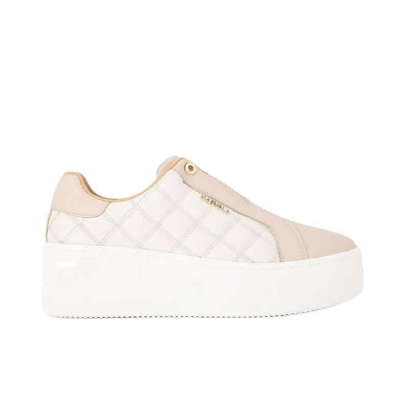 Kurt Geiger London Connected Laceless Low-Top Casual Shoes 5cm Women's Beige-1