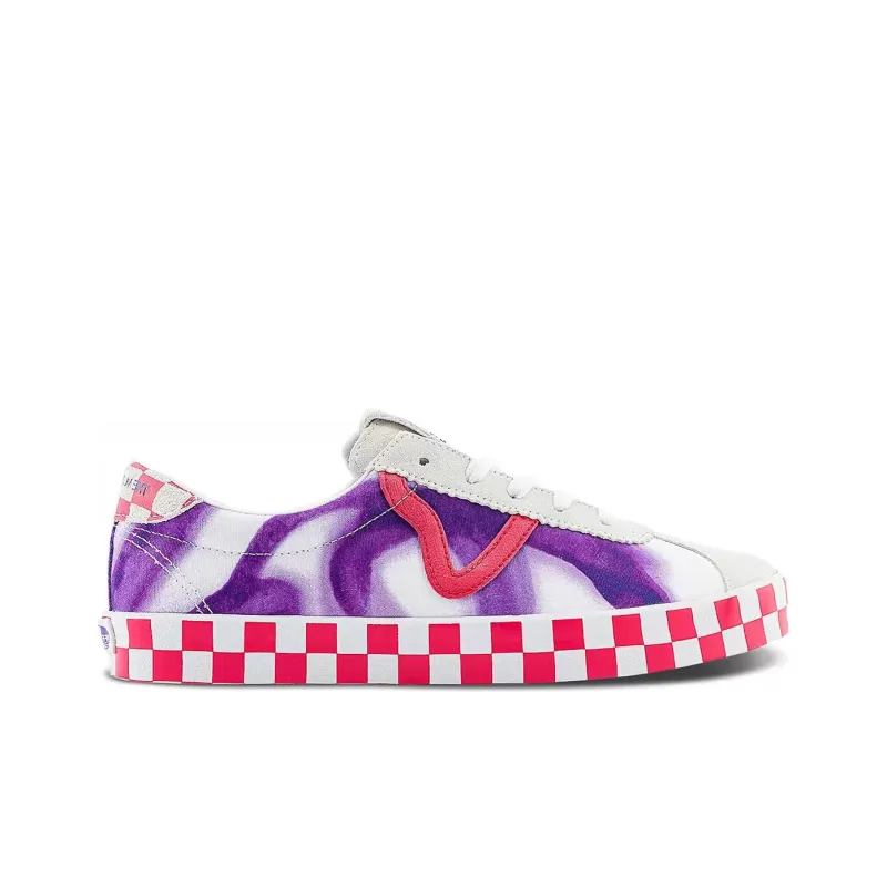 Vans X The Museum Visitor Sport Low 'White Purple Red'-1