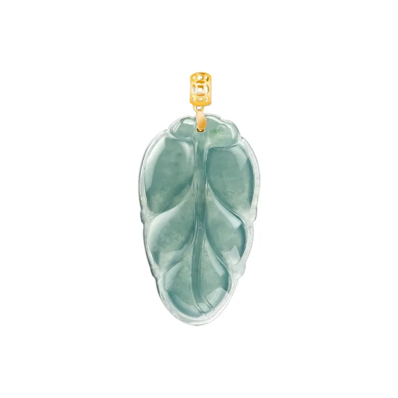Long Fu Glutinous Jade 18K Gold Clasp Necklace, Festive Accessory Women's-3