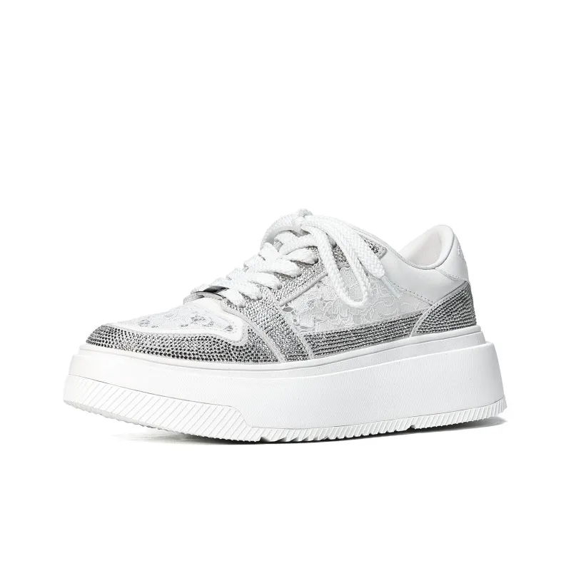 UanDi Cushioned Wear-Resistant Height Increasing Low-Top Skateboard Shoes Women's-7