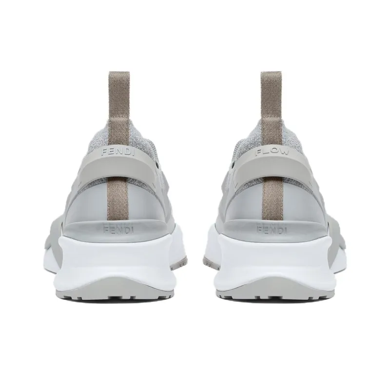 FENDI Flow Low Top Casual Shoes Men's Gray-5