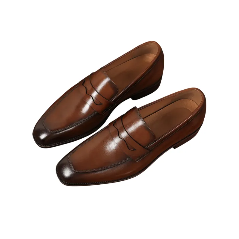 Help Dress Shoes Men Low Top Black-9