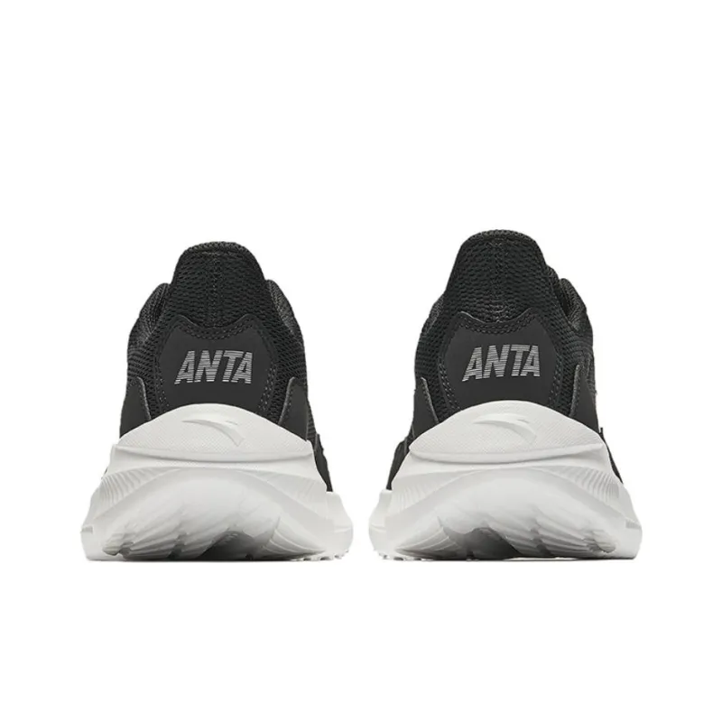 Anta Running Collection Cushioned Slip Resistant Low Top Casual Running Shoes Men's Black-3