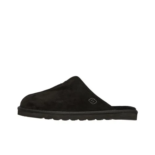 Skechers Relaxed Fit Abrasion-Resistant Slip-Resistant Wrap-toe Slippers Men's Black