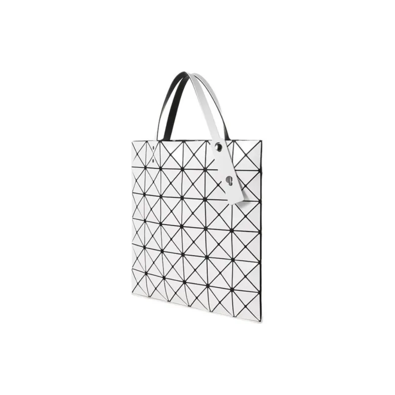ISSEY MIYAKE LUCENT Six Grid PVC Tote Bag Handbag White-1