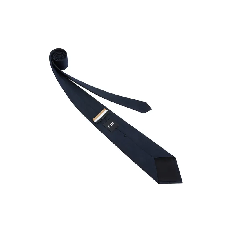 HUGO BOSS Silk Ties Men's Dark Blue-1