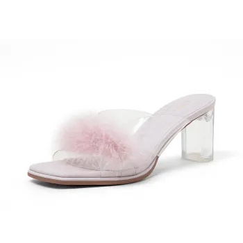 COMELY Slide Slippers Women's Ecru/Pink