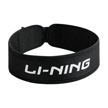 LiNing Fitness Waist Support Belt Breathable Protective Compression Black Unisex