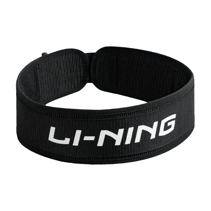 LiNing Fitness Waist Support Belt Breathable Protective Compression Black Unisex-0