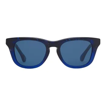 Burberry Acetate Irregular Shape Sunglasses Unisex Blue