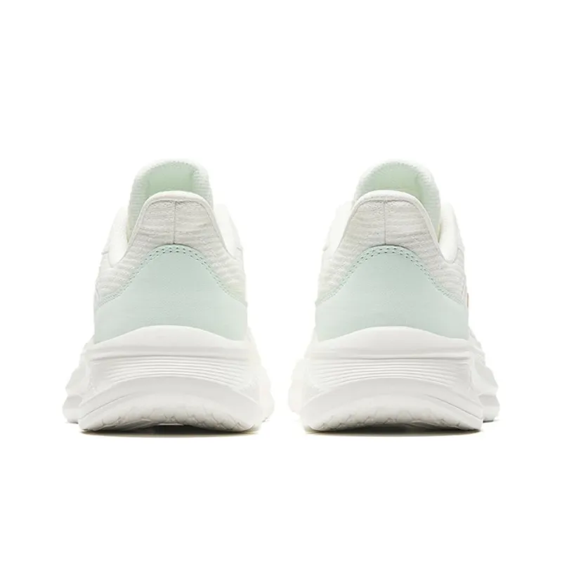 Anta Running Collection Cushioned Slip-Resistant Low-Top Running Shoes Women's White Green-3