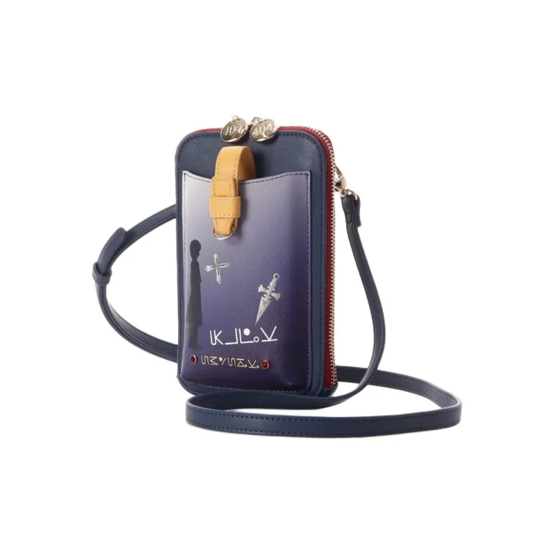 SAMANTHA THAVASA HUNTER Collaboration Synthetic Leather Cell Phone Pouch Crossbody Bag Shoulder Bag Women's Blue-2