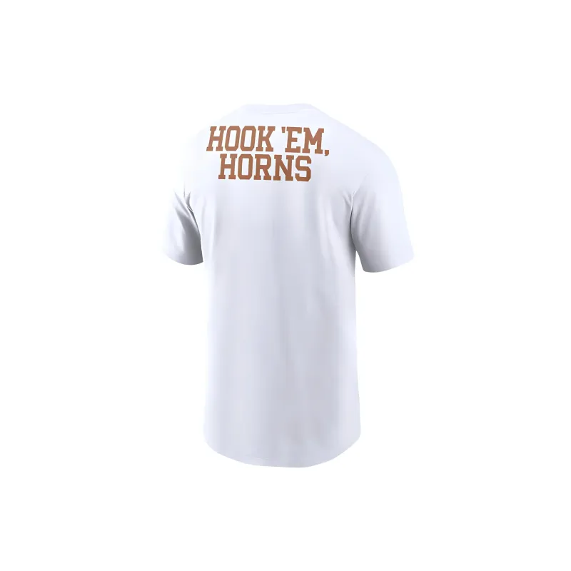 Nike T Shirt Texas Longhorn Lightning Battle Men's White-1