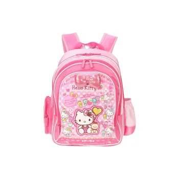Hello Kitty Polyester Backpack Medium Size Pink