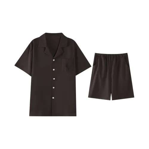 Jovini Pajama Set Men's Dark Brown