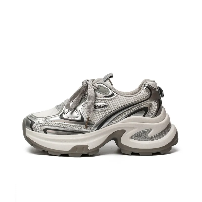 Zun'er Cushioning Anti-Slip And Wear-Resistant Low-Top Chunky Sneakers Unisex-5