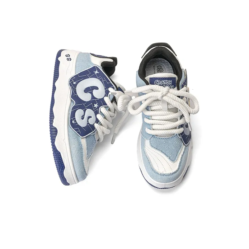 Crayon Shinchan Low Top Skateboard Shoes Unisex-3