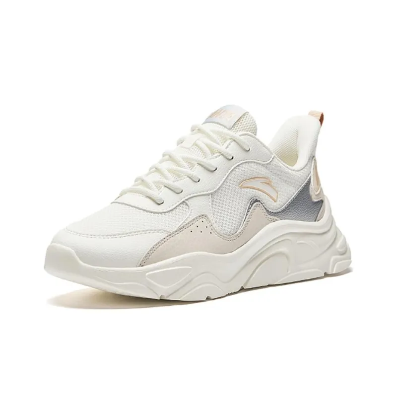 Anta Life Collection Cushioned Slip-Resistant Low-Top Casual Shoes Women's Ecru-1