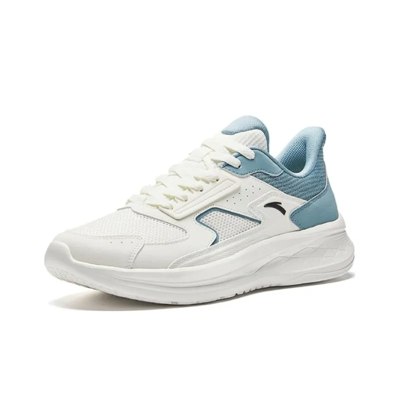 Anta Running Collection Cushioning Anti-Slip And Wear-Resistant Low-Top Casual Running Shoes Men's White Blue-1
