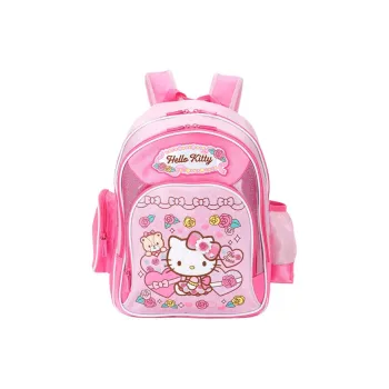 Hello Kitty Polyester Backpack Large Size Unisex Rose Pink