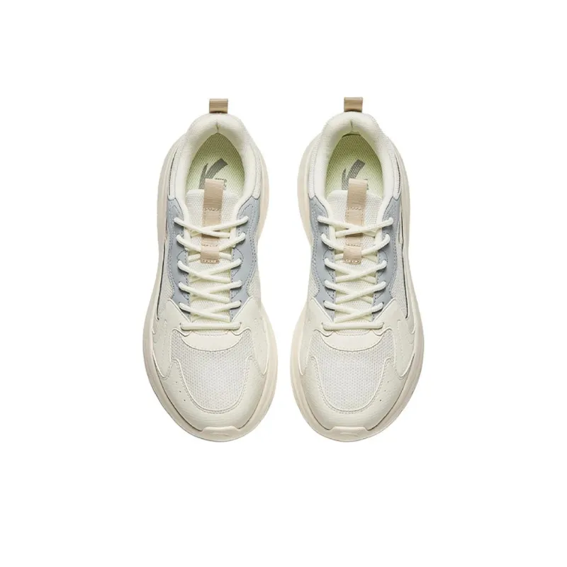 Anta Life Collection Cushioning Anti-Slip And Wear-Resistant Low-Top Casual Shoes Men's White Gray-2
