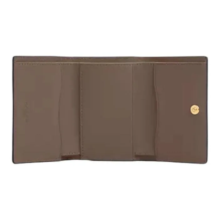 COACH Micro Refined Calfskin Wallet Mini Women's Dark Stone Color-1
