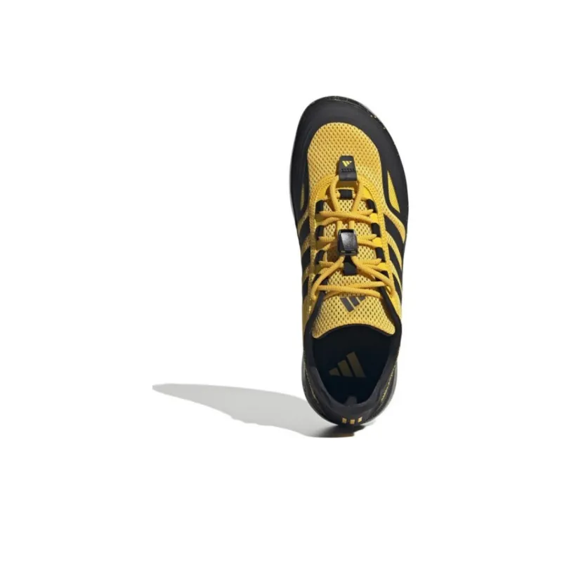Adidas ROAMBOAT Anti Slip Wear Resistant Low Top Running Shoes Unisex Black Yellow-3