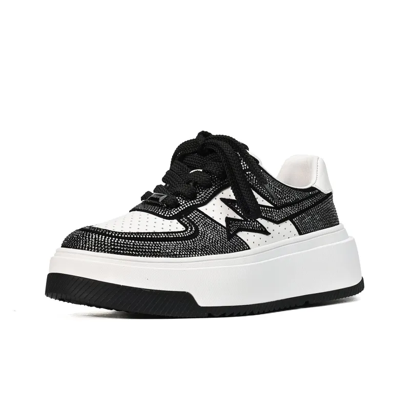 UanDi Cushioned Wear-Resistant Height Increasing Low-Top Skateboard Shoes Women's-17