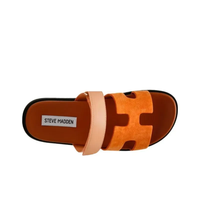 STEVE MADDEN Slide Slippers Women's Orange-4