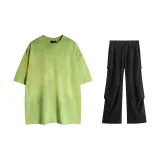 Set without LOGO (Dirty Neon Green+High Street Casual Pants)