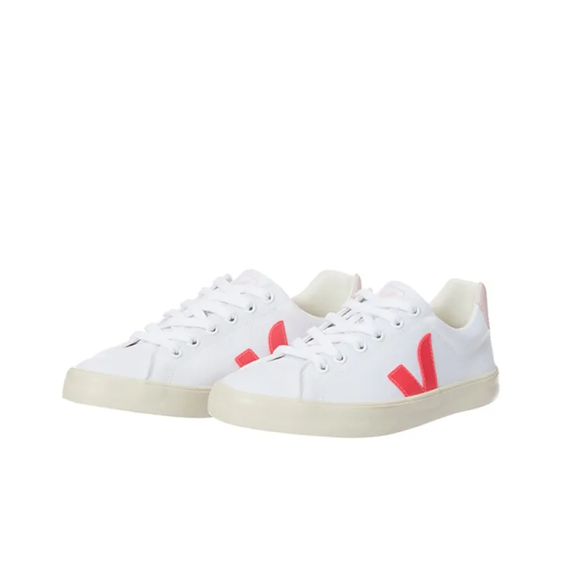 VEJA Esplar Se Canvas White Rose Fluo Petale Women's-2