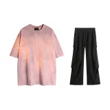 Set without LOGO (Dusty Pink+High Street Casual Pants)