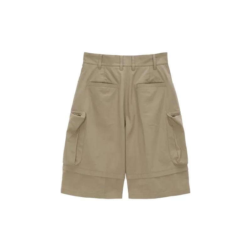 MATIN KIM Cargo Shorts Unisex Light Umber-1