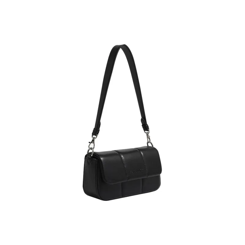 Farmacy Cow Leather Crossbody Bag Shoulder Bag Women's Ecru/Black/Coffee-6