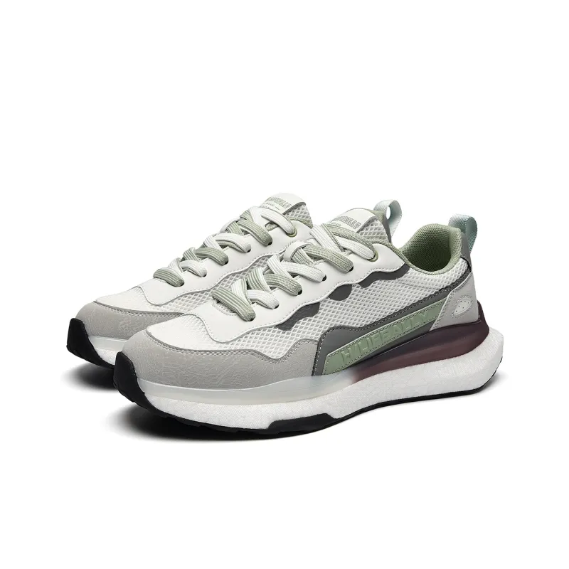 HLA Men's Athletic Shoes With Breathable Mesh, Height Increasing Patchwork, Casual Running Fashion-9