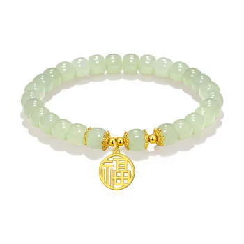 Jodie&Kevin Hetian Jade Bracelets Women's Green Jade