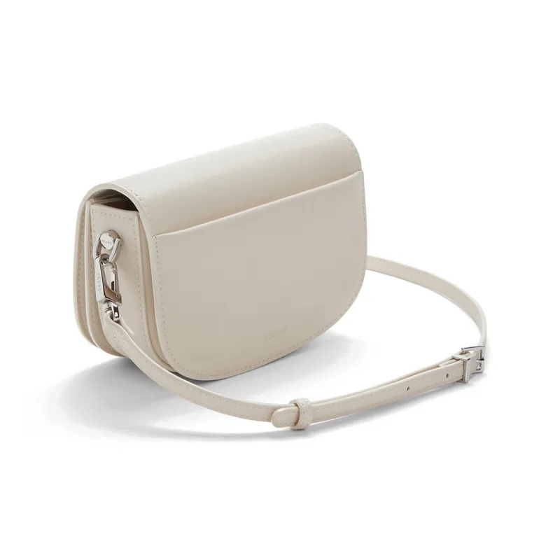PEDRO Cow Leather Shoulder Bag Trumpets Women's Beige-6
