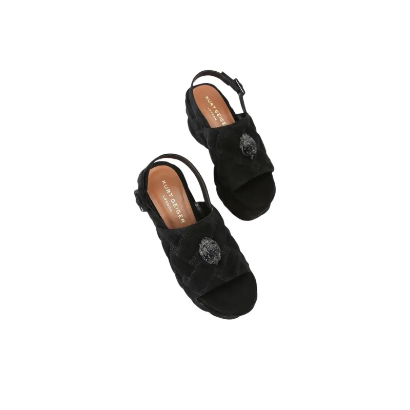 Kurt Geiger London Kensington Strap Sandals 8cm Women's Black-3