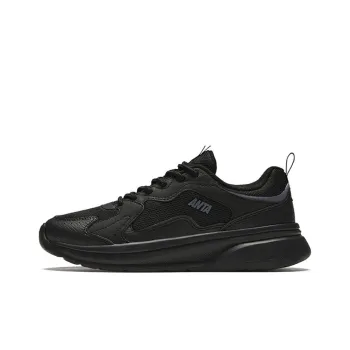 Anta Life Collection Cushioned Slip Resistant Low Top Casual Shoes Women's Black Gray