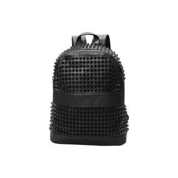 KONADCT PU Niche Stud Premium Feel Backpack, Large Capacity Unisex
