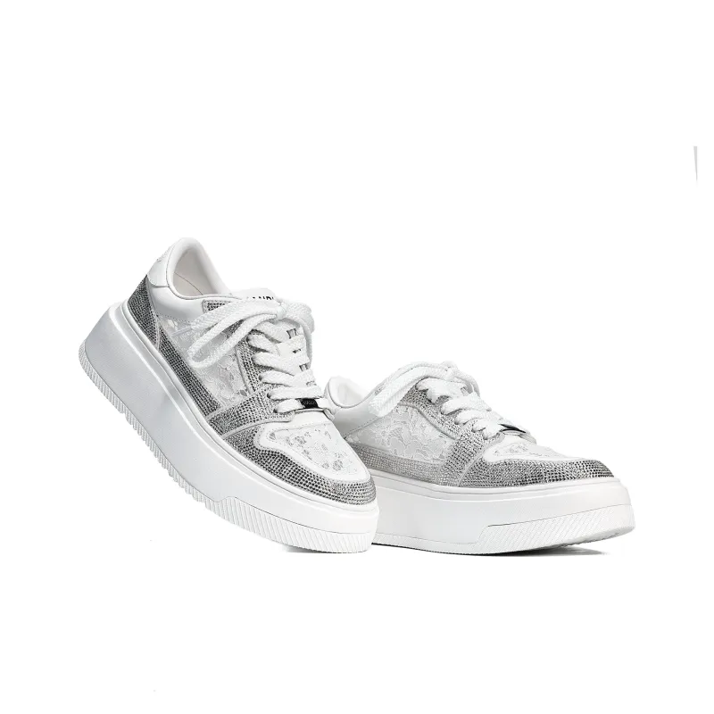 UanDi Cushioned Wear-Resistant Height Increasing Low-Top Skateboard Shoes Women's-9
