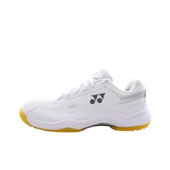 YONEX Power Cushion Coverage Wear Resistant Cushioning Breathable Low Top Badminton Shoes Unisex White Silver