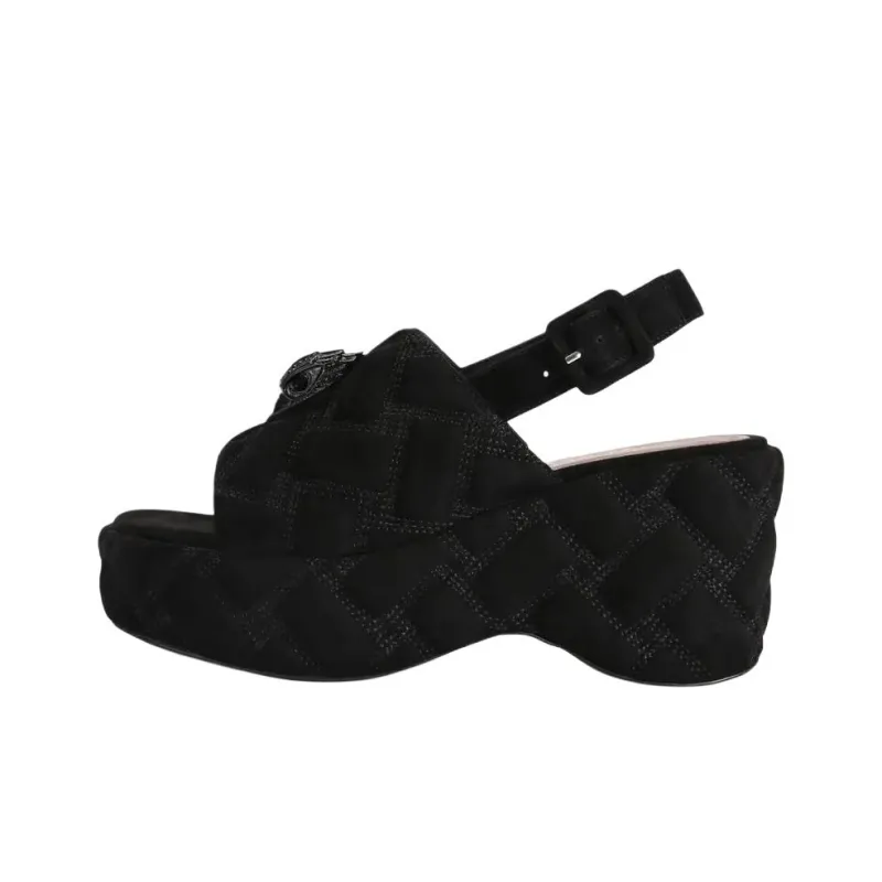 Kurt Geiger London Kensington Strap Sandals 8cm Women's Black-0
