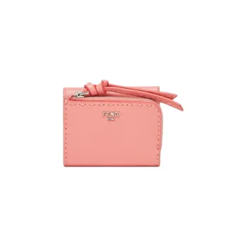 FENDI Calfskin Wallet Regular Women's Pink