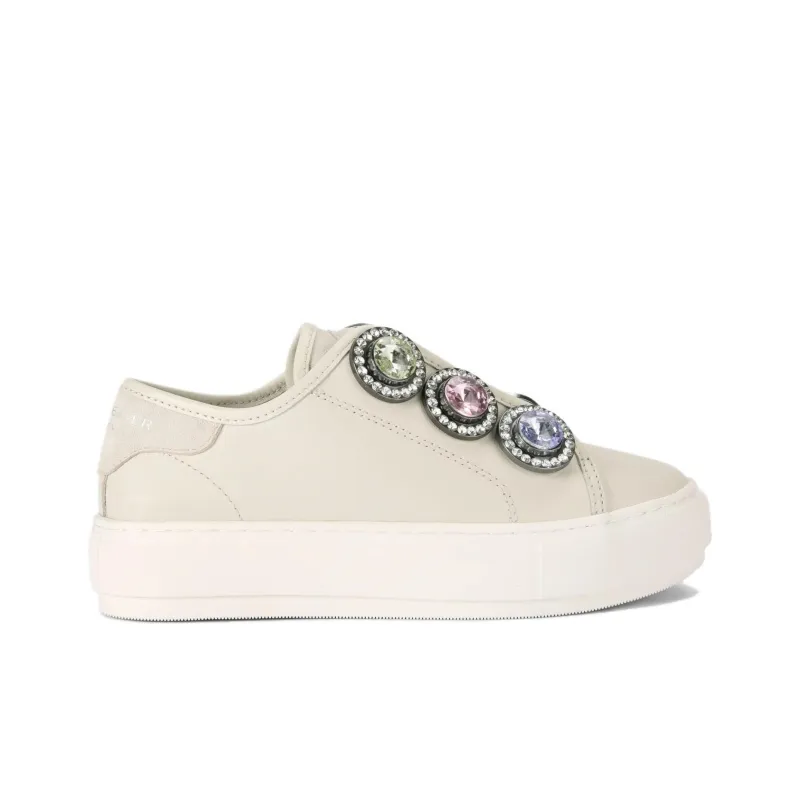 Kurt Geiger London LANEY OCTAVIA Low-Top Skateboard Shoes Women's Beige-1