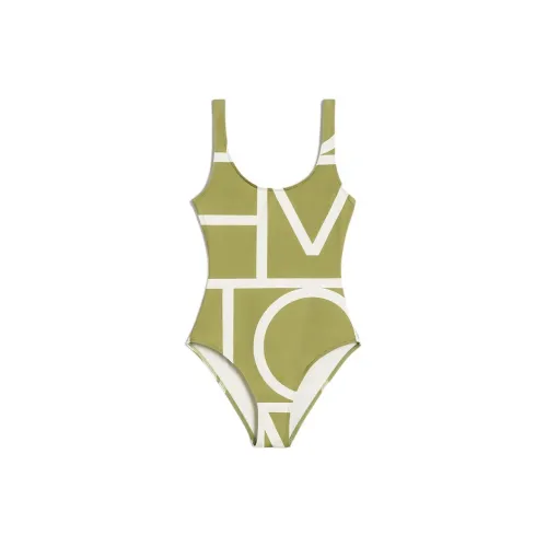TOTEME PF24 One piece Swimsuit Women's Melon Green/Light Licorice Green