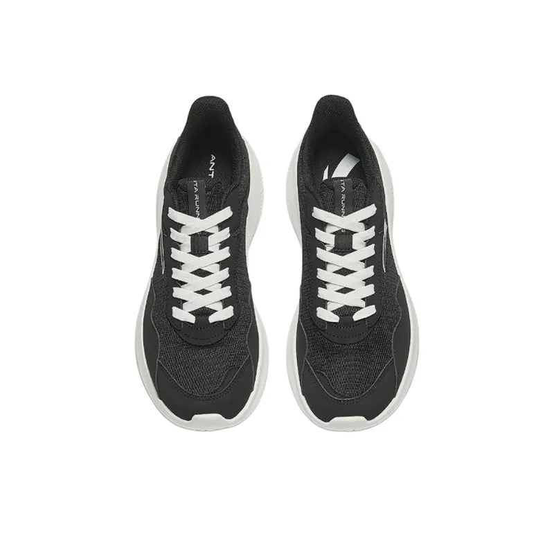 Anta Running Collection Cushioned Slip Resistant Low Top Casual Running Shoes Men's Black-2